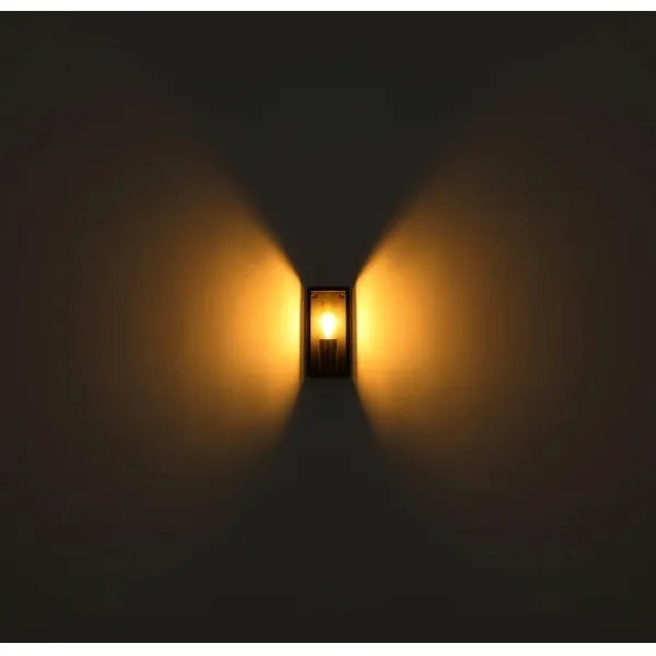 Globo 31982S - Vonkajšie nástenné svietidlo LOGANA 1xE27/60W/230V IP44 čierna