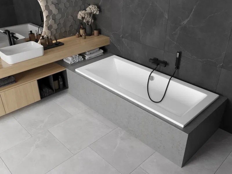Mexen Cube obdĺžniková vaňa 170 x 80 cm, biela - 55051708000