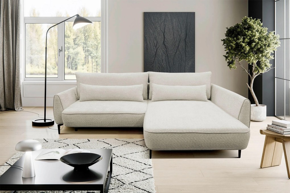 XXXLutz ROHOVÁ SEDAČKA, textil, krémová MID.YOU - Sedačky - 001574005702