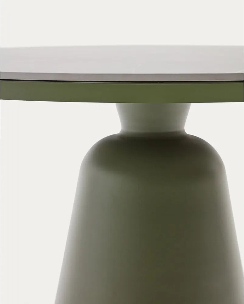 Okrúhly záhradný jedálenský stôl s keramickou doskou ø 120 cm Tudons – Kave Home