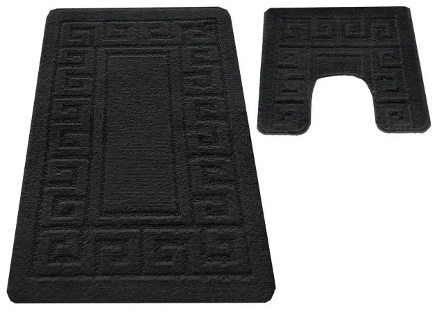 Sada kúpeľňových koberčekov Montana Ethnic čierna