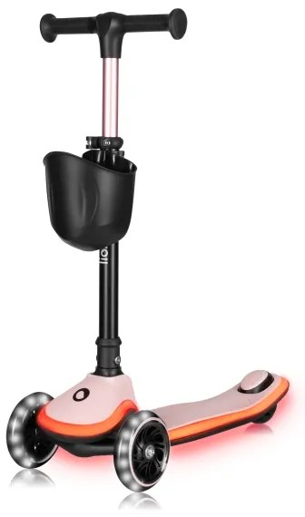 Lionelo - Detská kolobežka MEY 3xAAA Ružová