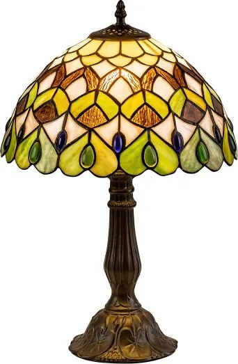 Brilagi - Tiffany vitrážová stolová lampa MARGARET 1xE27/40W/230V