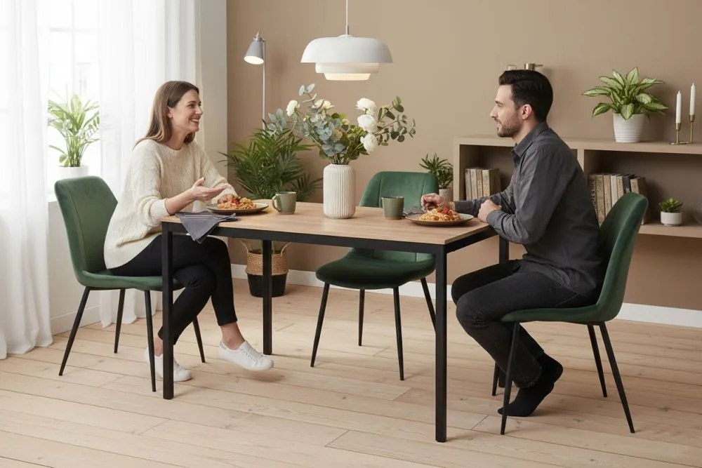 Kuchynský stôl dub 120 x 60 cm – univerzálny stôl pre 4–5 osôb