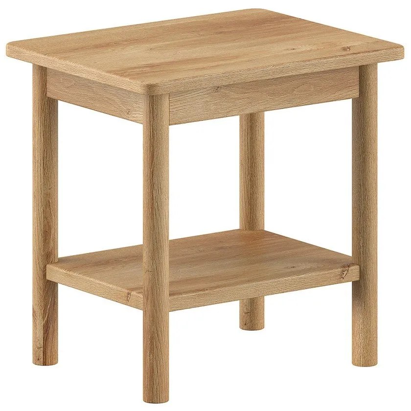 Nočný stolík z dubového dreva v prírodnej farbe Olive – Vipack