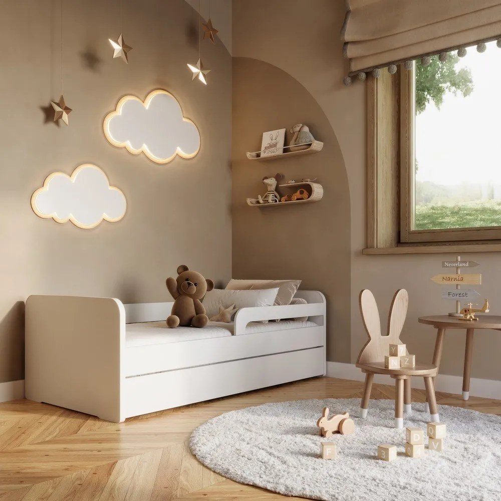 Biela detská posteľ s roštom 80x160 cm Duuli – ELTAP