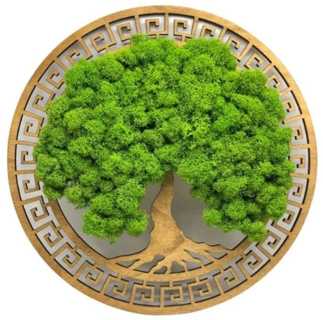 Strom na stenu z machu Hermiona 30 cm