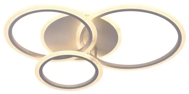 LED Stmievateľný prisadený luster LED/40W/230V biela + diaľkové ovládanie