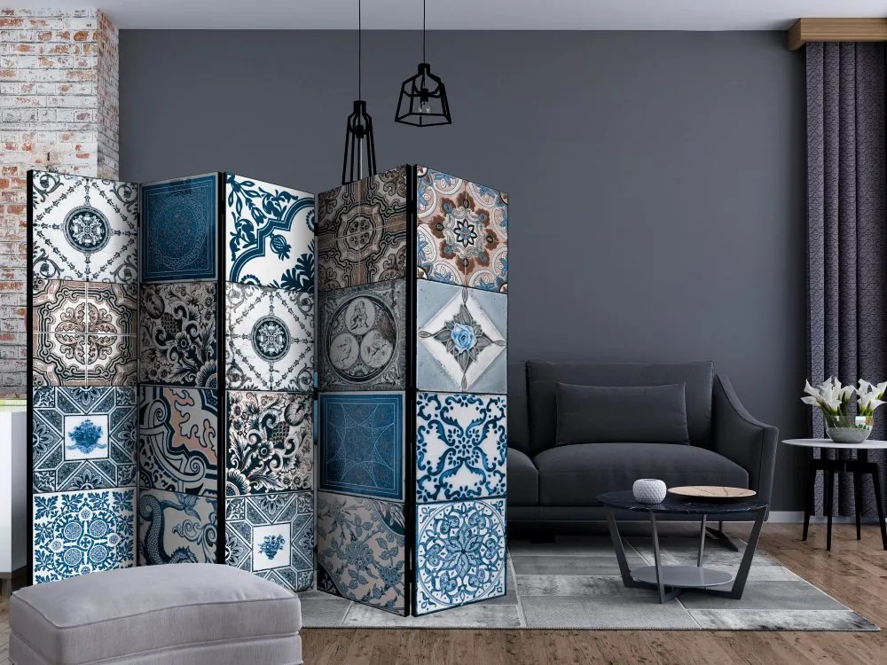 Artgeist Paraván - Blue Arabesque [Room Dividers]