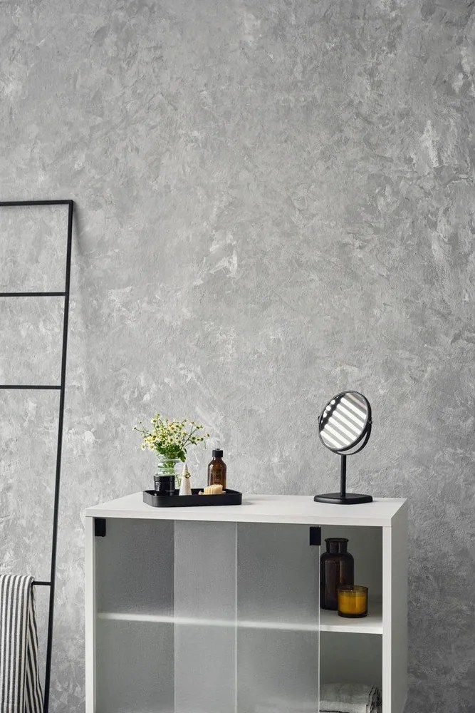 Sivobéžová vitrína s posuvnými dverami 70x109x40 cm Lekko – noo.ma