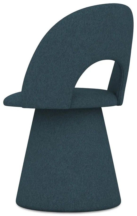 Čalúnené jedálenské kreslo v petrolejovej farbe Kalo – Makamii