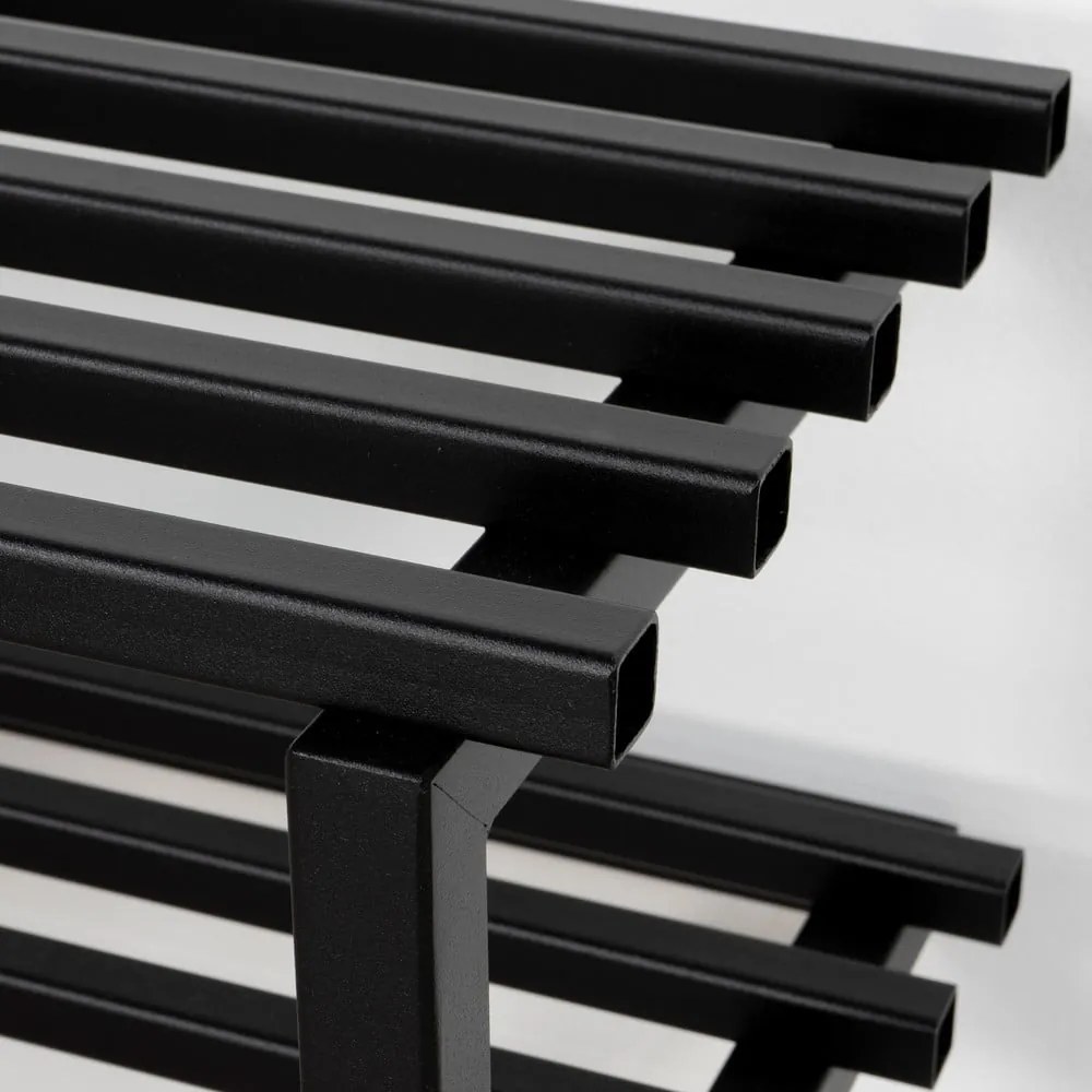 Čierna kovová závesná skrinka na topánky 71x26x34 cm Marco – Spinder Design