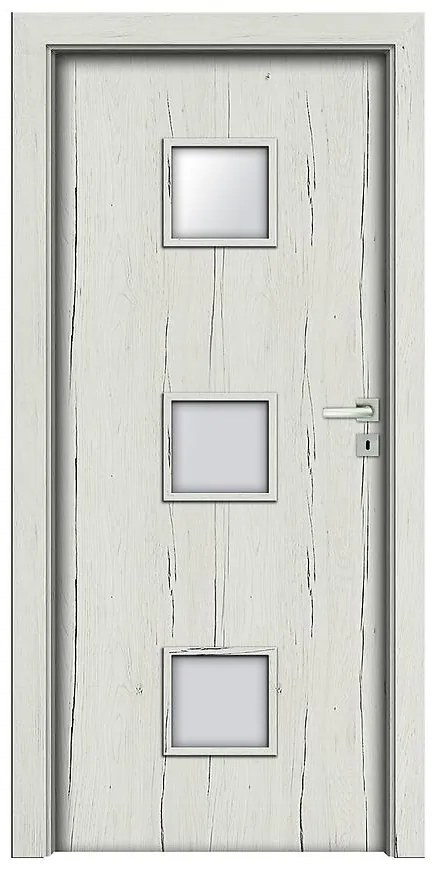 Dvere vnútorné Salerno 4 80L dub snežný