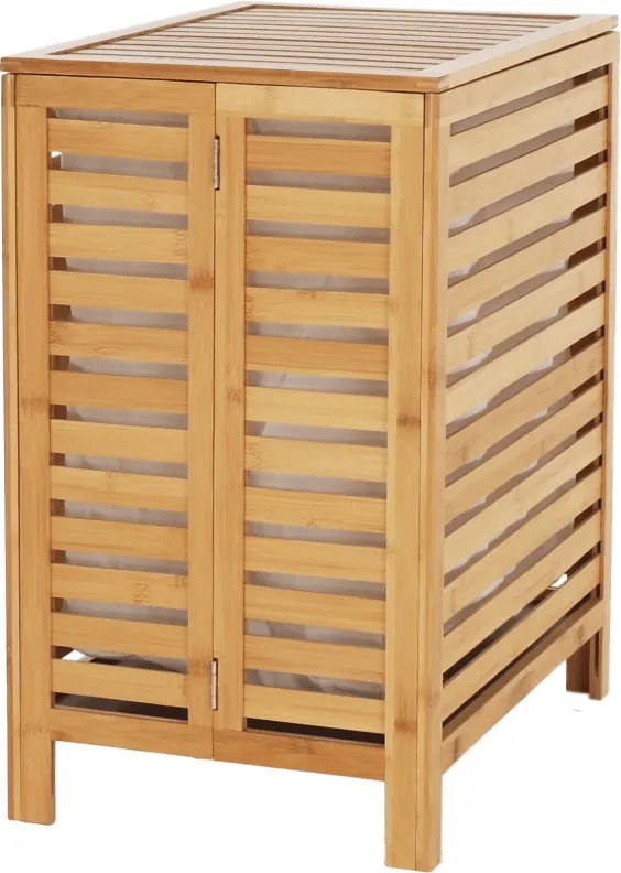 Kondela Kôš na bielizeň, bambus/biela, MENORK