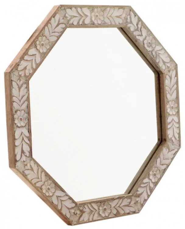 Zrkadlo Sita 60x60 indický masív mango