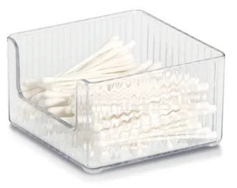 Stohovateľné organizéry transparentné, 3ks v sade PETITE