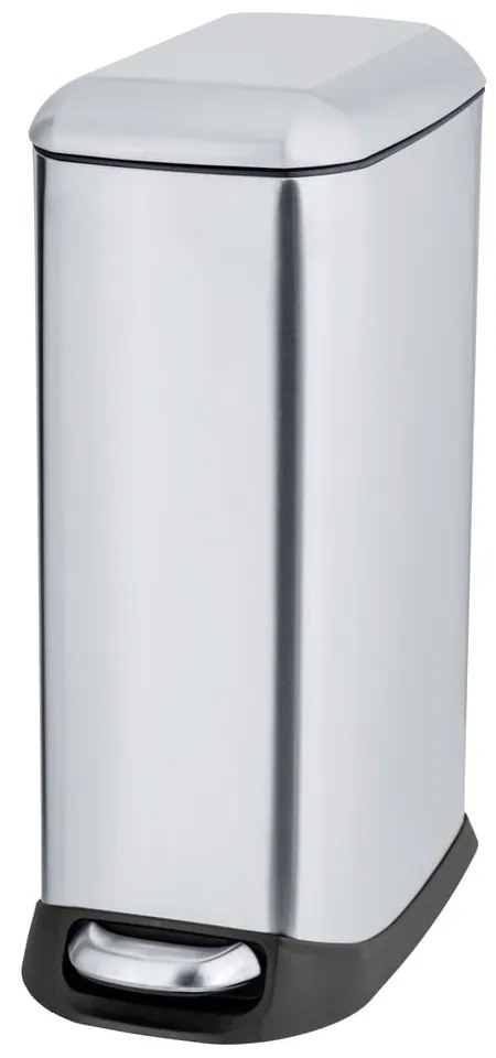 Pedálový odpadkový kôš z nehrdzavejúcej ocele v striebornej farbe 20 l Design – Wenko