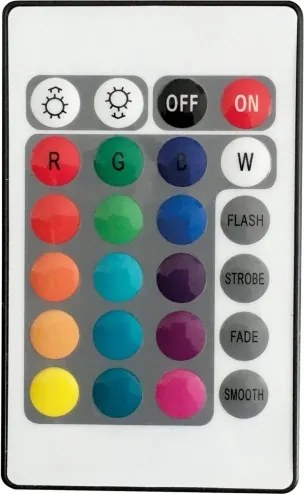 LED RGBW Solárna lampa BALL LED/3,7V 1500 mAh pr. 50 cm IP65 + diaľkové ovládanie