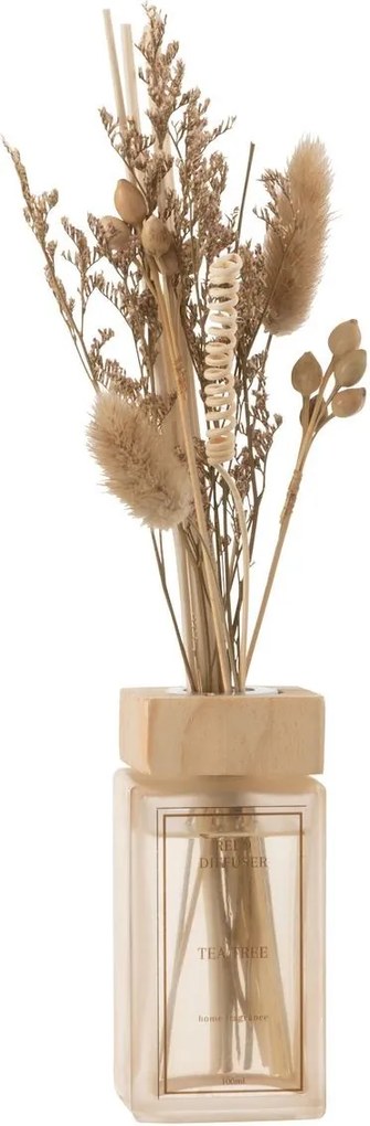 Interiérová vôňa v difuzéri a sušeným kvetom Tea Tree - 9*6*28cm