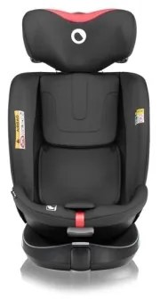 Lionelo - Autosedačka s otočnou základňou NAVY i-Size 40-150 cm čierna/červená