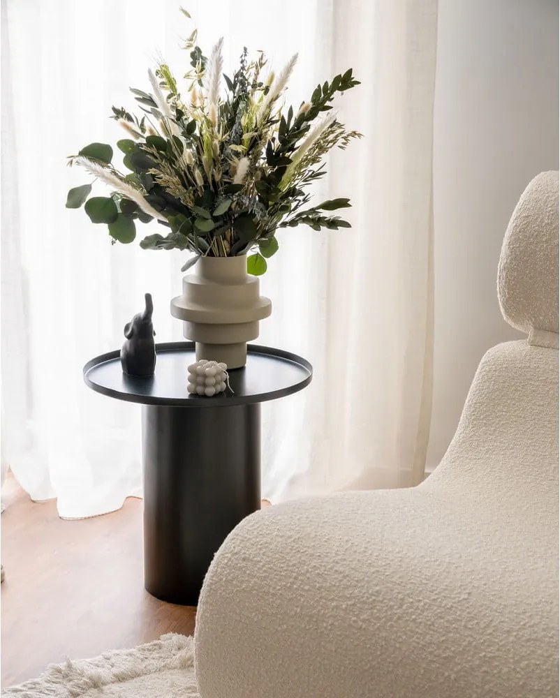 Kovový okrúhly odkladací stolík ø 45 cm Fleksa – Kave Home