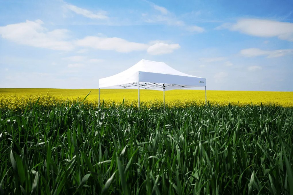BRIMO Párty stan 4x6 m Premium (Alu) s 3 stenami – Rýchlorozkladací - s 3 stenami - Biela 17