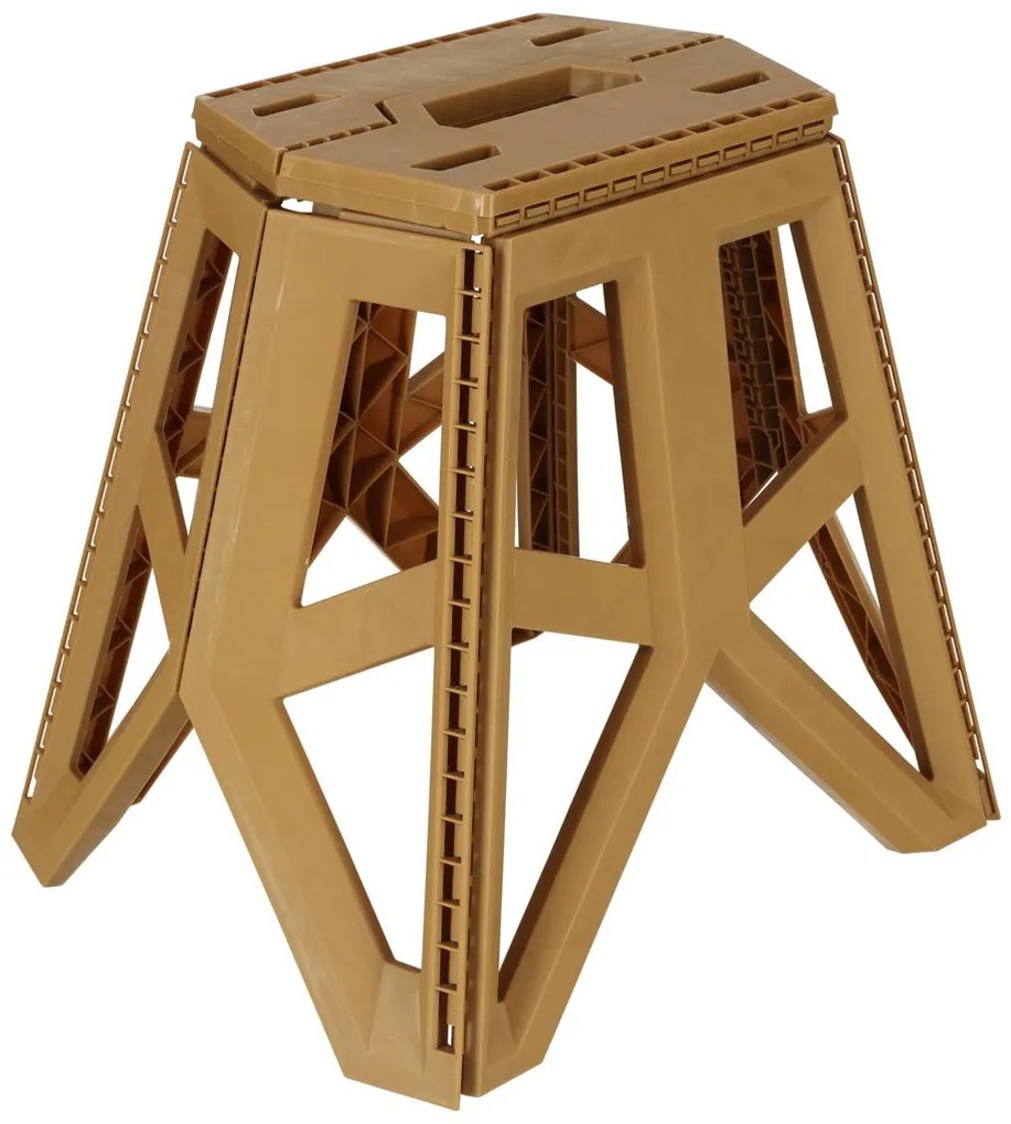 KIK KX3294 Skladacia kempingová stolička 39,5 cm, béžová