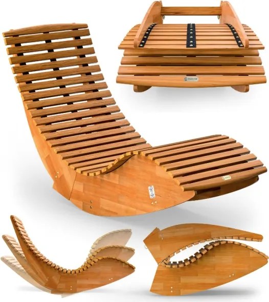 Záhradné ergonomické lehátko BENY z akácie