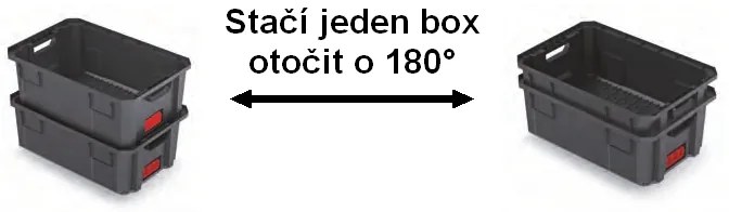 Prepravný box A, 20 cm, čierna