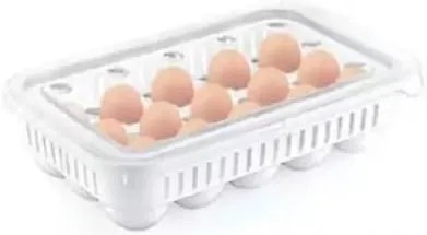 Box na vajíčka, obal na 15 ks vajec, biely WAPPA
