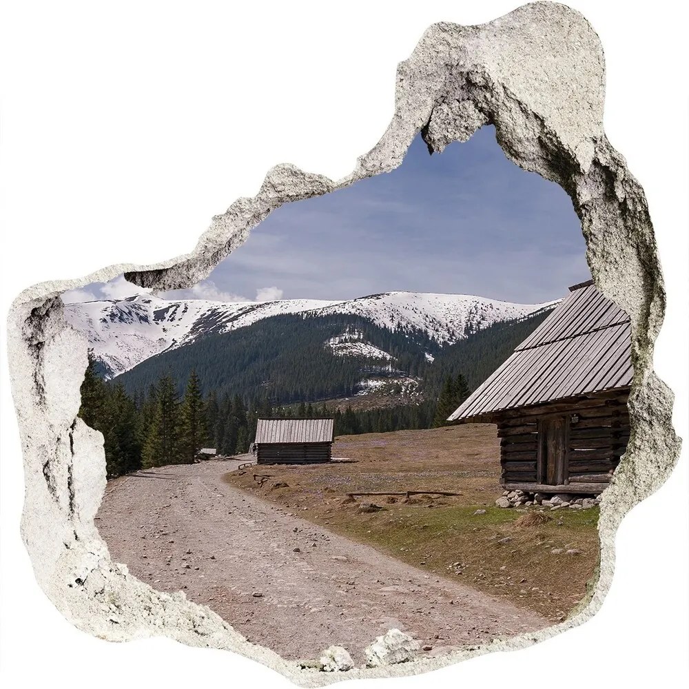 Fotoobraz diera na stenu Dom v horách nd-p-198218628
