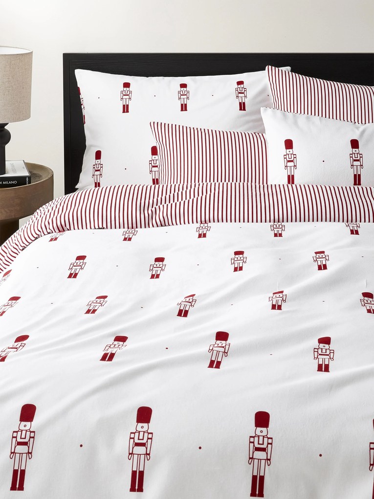 Flanelová obojstranná obliečka na paplón's motívom luskáčika Noan