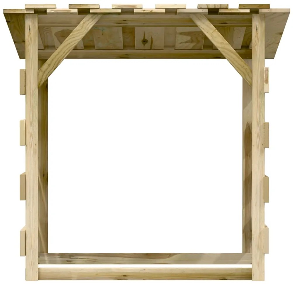 Pergola so strechami 2 ks 100x90x100 cm impregnované borovicové drevo