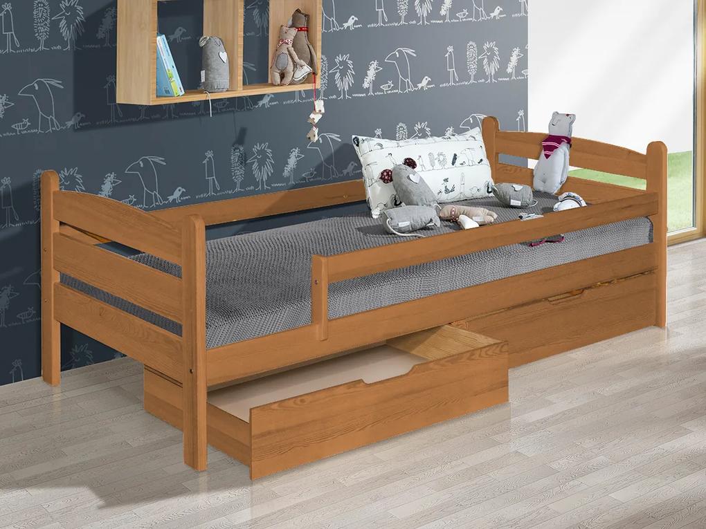 MAXMAX SKLADOM: Detská posteľ z MASÍVU 200x90cm so zásuvkou - MARY 200x90 ÁNO