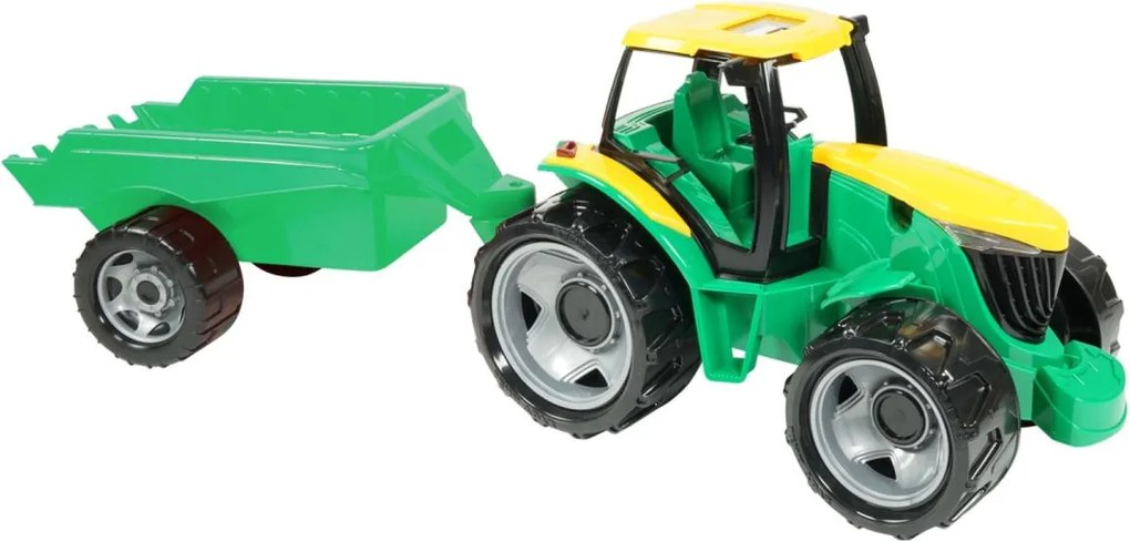 Traktor s prívesom 71 cm zelený/žltý