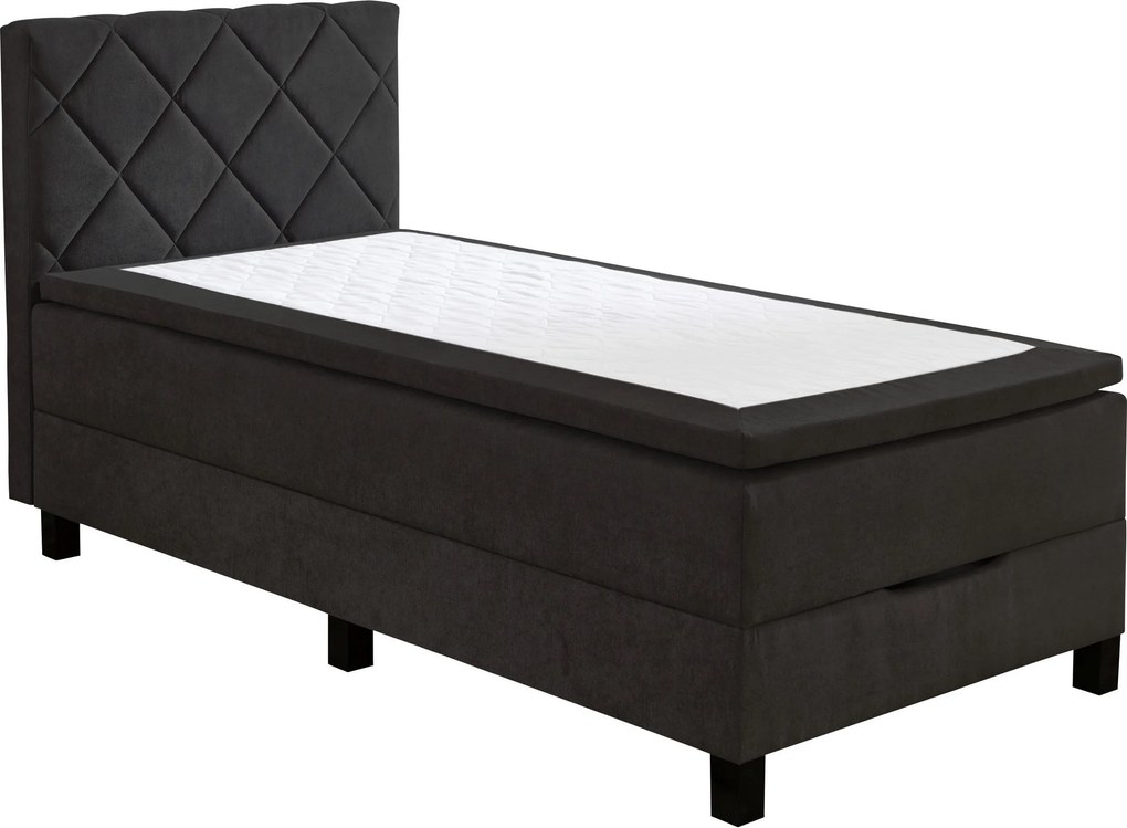 XXXLutz BOXSPRINGOVÁ POSTEĽ, 120/200 cm, čierna Carryhome - Postele - 002157037006