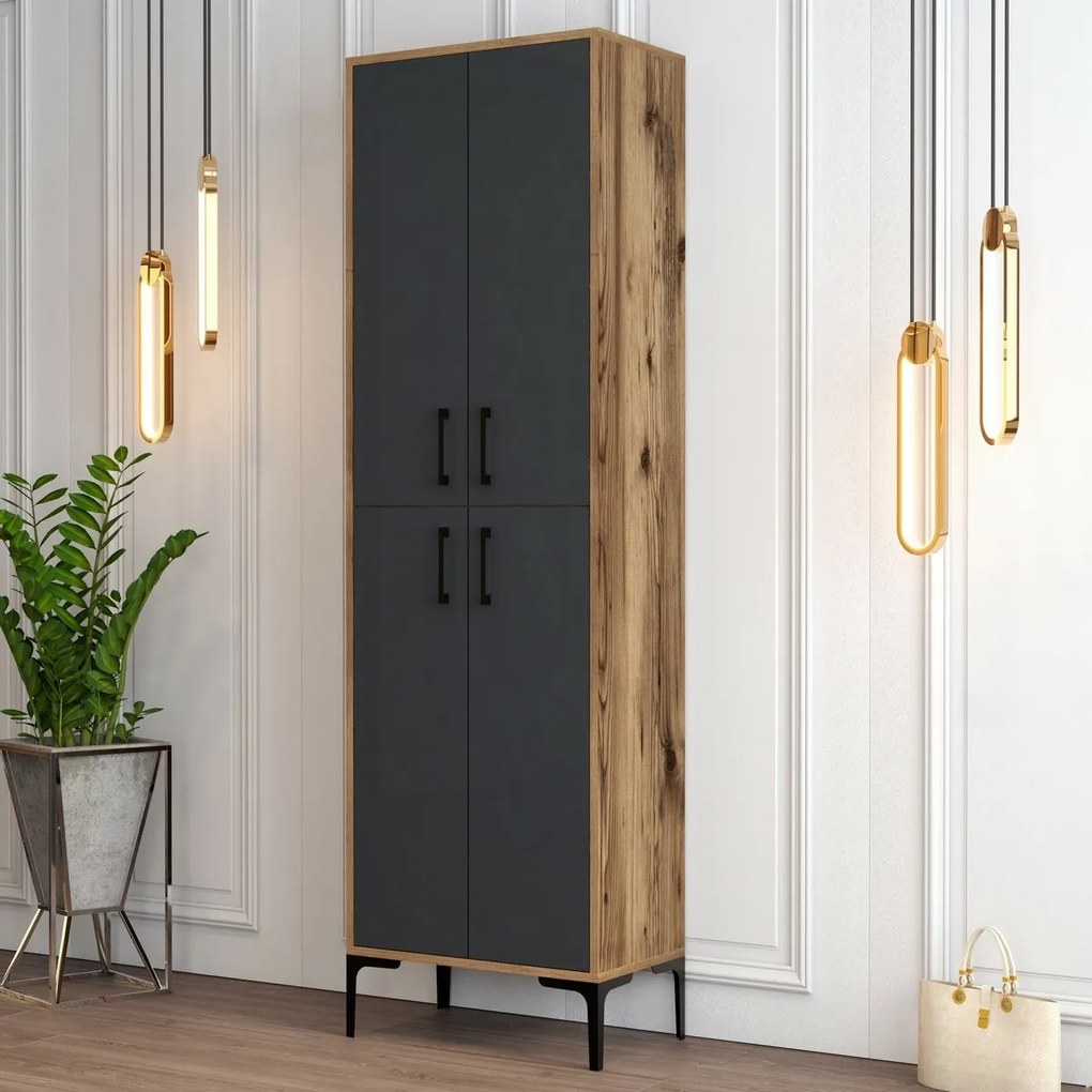 Skriňa Berlin Walnut and Anthracite