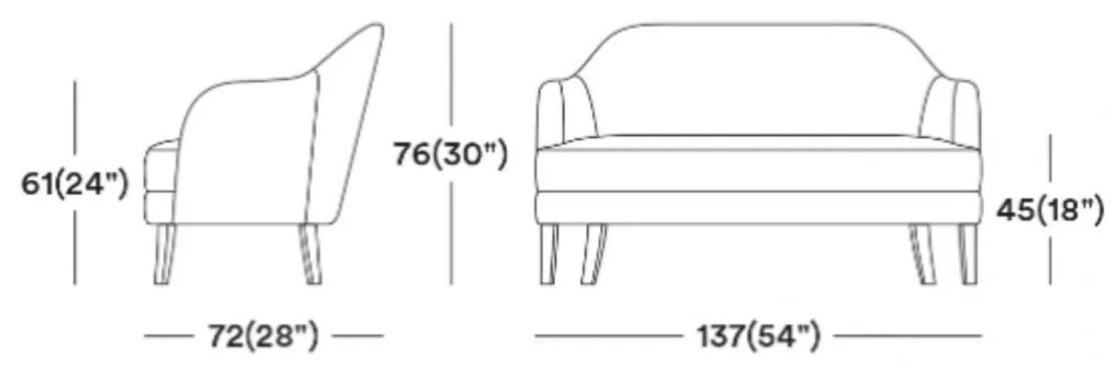 CHICAGO ČALÚNENÁ LAVICA sofa