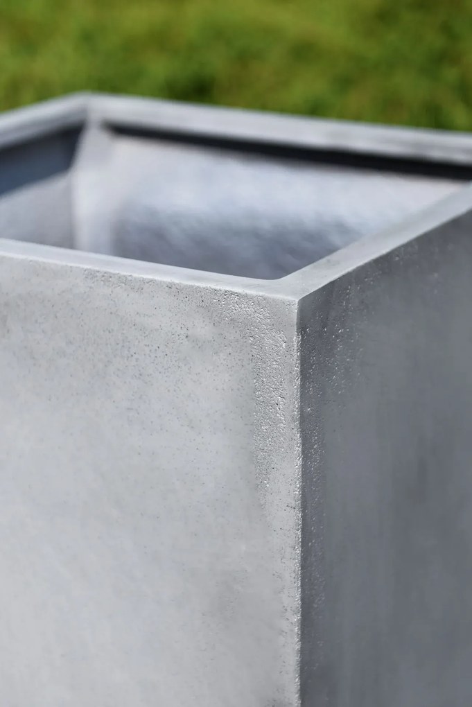 Kvetináč BLOCK, sklolaminát, 45x45x45 cm, betón design