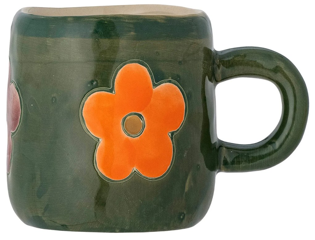 Zelený kameninový hrnček Addy 130ml