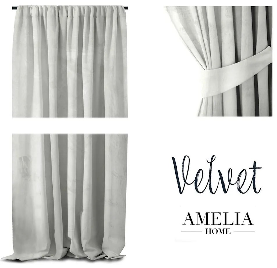 aZáves AmeliaHome Velvet III biely