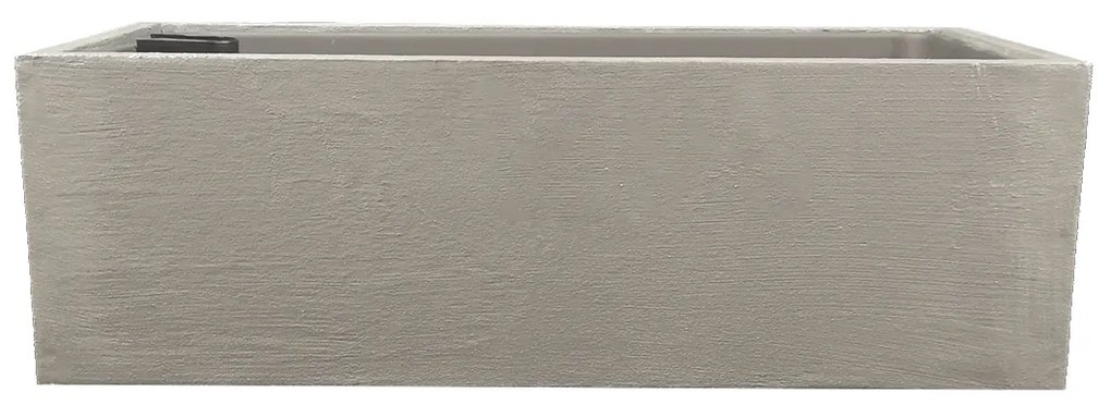 AMADEA Betónový kvetináč odľahčený - hladký, 53x22,5x17,5 cm, český výrobok