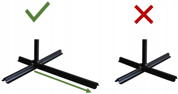 Záhradný slnečník s ochranným obalom a LED osvetlením BANANA 300 cm zelený