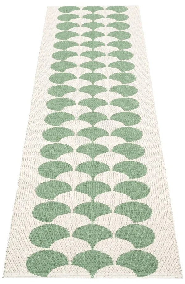 Zeleno-krémový vnútorný a vonkajší behúň 70x250 cm Poppy Oregano – Pappelina