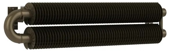 DK ISAN Spiral RAO2-W 57/137 282x1500 radiátor na stenu Čierny samet S40