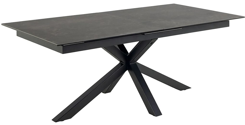 Jedálenský rozťahovací stôl Heaven 200/240 cm čierny