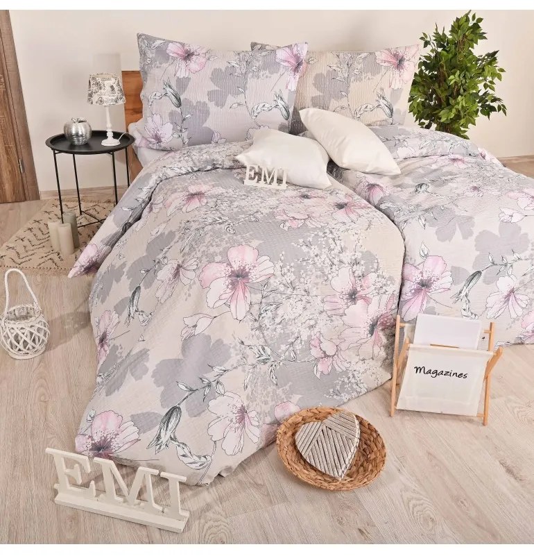 Obliečky krepové Isadora ružové EMI