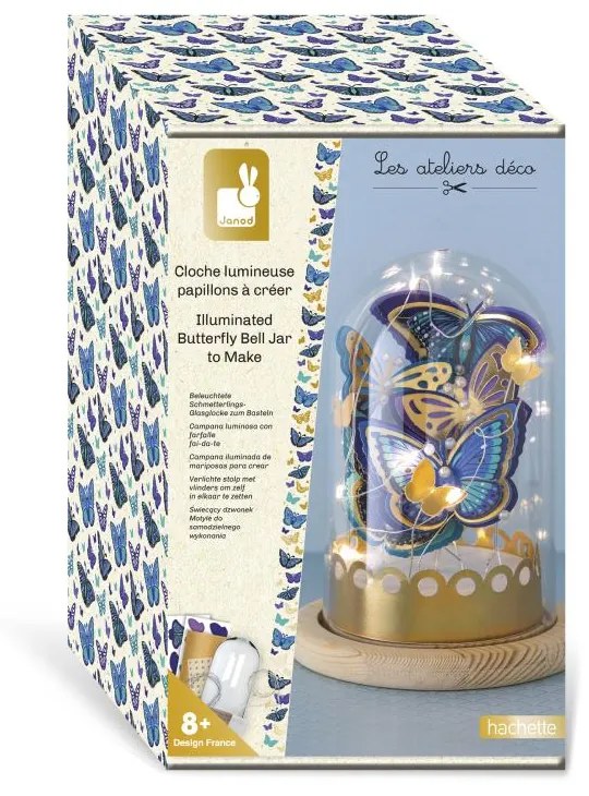 Kreatívna sada Dekorácia do izby Svietiace motýle Janod Atelier Deco od 8 rokov