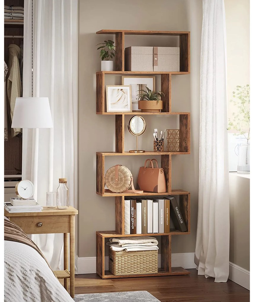 Drevená knižnica VASAGLE LBC61BX