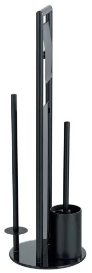 WENKO 24982800 - sada na WC RAVINA 20x70 cm nerez/čierna